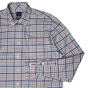 johnnie-O Prep-formance Multicolor Plaid Button-Down Shirt Casual Men’s L